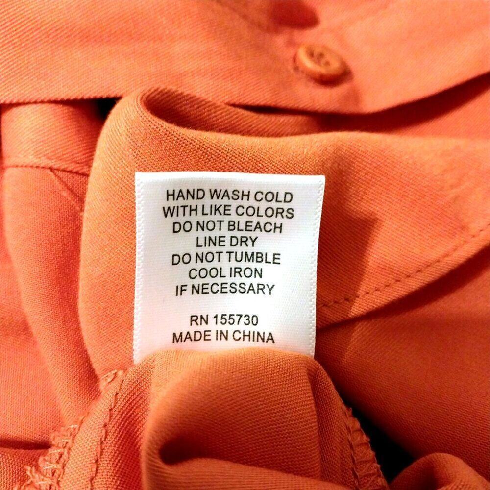 Rose + Olive Halter Top Women Size Small Orange Casual Preppy Colorful - Picture 7 of 7